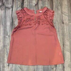 Women's Lace Detail Top - Pink
